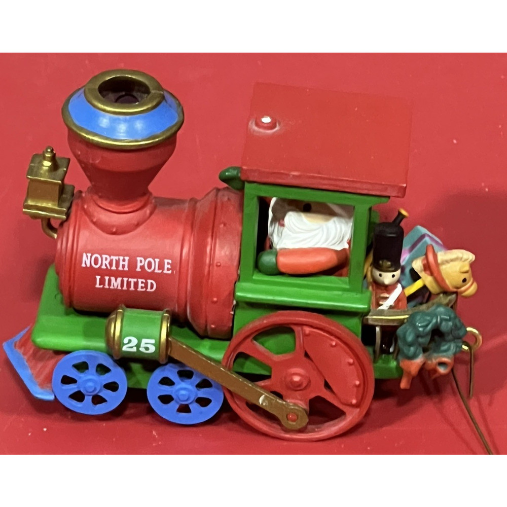 GILMORE Christmas 1990 NORTH POLE LIMITED #25 NPL Locomotive CAR ORNAMENT